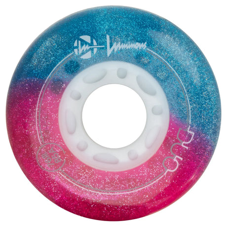 LUWL-LU7685-DUO-WH-WH/WhiteWhite Luminous LED Wheels Duo 76mm 85A – verschiedene Farben | Luminous LED Rollen für Inlineskates | Leuchtrollen | Fitness & Urban Inline Rollen Inline Skating Rollerblading Inlineskaterollen Skating Wheels for Rollerblader  Rollen für Inlineskater Lörrach Freiburg Basel Inliner Richtige Größe right Size for Rollerblades Langhaltende Inlineskaterollen Longlasting Wheels for Rollerblading Skateschule und Skateshop Weil am Rhein SkaMiDan Deutschland Germany
