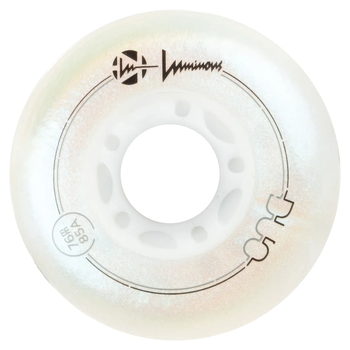 LUWL-LU7685-DUO-WH-WH/WhiteWhite Luminous LED Wheels Duo 76mm 85A – verschiedene Farben | Luminous LED Rollen für Inlineskates | Leuchtrollen | Fitness & Urban Inline Rollen Inline Skating Rollerblading Inlineskaterollen Skating Wheels for Rollerblader  Rollen für Inlineskater Lörrach Freiburg Basel Inliner Richtige Größe right Size for Rollerblades Langhaltende Inlineskaterollen Longlasting Wheels for Rollerblading Skateschule und Skateshop Weil am Rhein SkaMiDan Deutschland Germany
