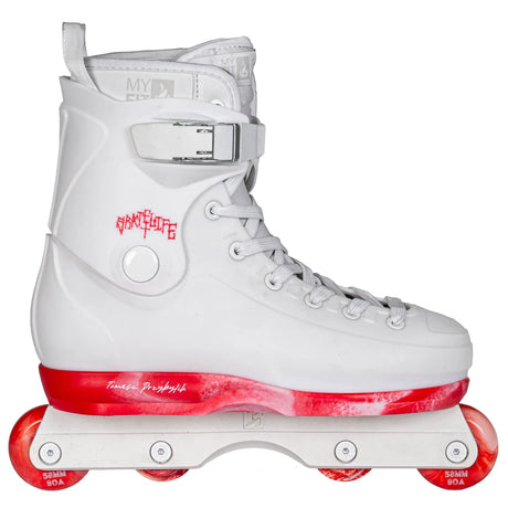 PLAYLIFE Rave Tomo Pro | White Red | Stunt Skates | UFS Mounting | Aggressive Inlineskates Stunt Skates Rollerblades aggressive frames kizer Aggressive Skates Stunt Skates Rollerblading Aggressive Inline Best Aggressive Skates 2021 Top Stunt Skates USD Aeon Skates USD Aeon 60 Inliner Sport Skates Sport Inliner Rollerblades Rollerblading Lörrach Freiburg Basel Inliner Skateschule und Skateshop Weil am Rhein SkaMiDan Deutschland Germany