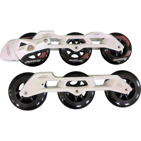 POWERSLIDE Elite AL Frame 250mm White Komplettpaket | 3×100mm 83a Rollen | ABEC 9 Kugellager | HABS Bremse | 1-Paar | Fitness Inline Rahmen Fitness Inline Wheels for Inline Skates Rollerblades Stunt Wheels Rollerblades Rollerblading Aggressive Inline Skating Aggressive Inline Skating Rollerblading Blading Inline skate school rollerblading inlne skating school and skate shop Weil am Rhein SkaMiDan Lörrach Freiburg Basel Deutschland Germany