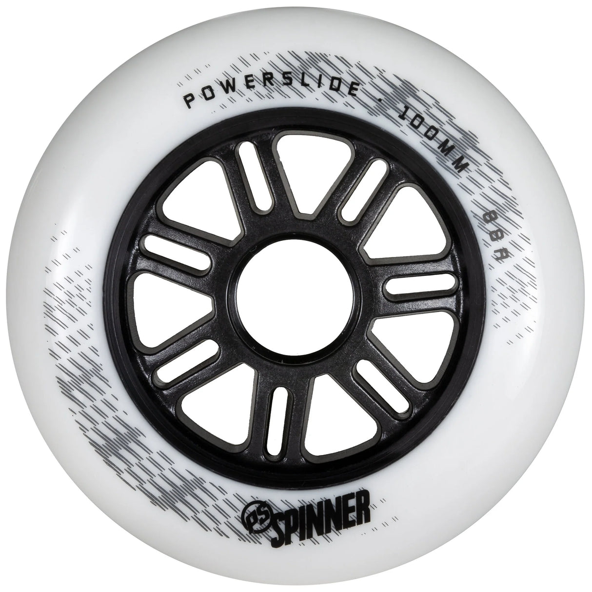 SKA905322 POWERSLIDE Spinner Wheels 100mm 85A White 1-Stück Inliner Skateschule und Skateshop Weil am Rhein SkaMiDan