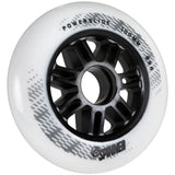 SKA905322 POWERSLIDE Spinner Wheels 100mm 85A White 1-Stück Inliner Skateschule und Skateshop Weil am Rhein SkaMiDan