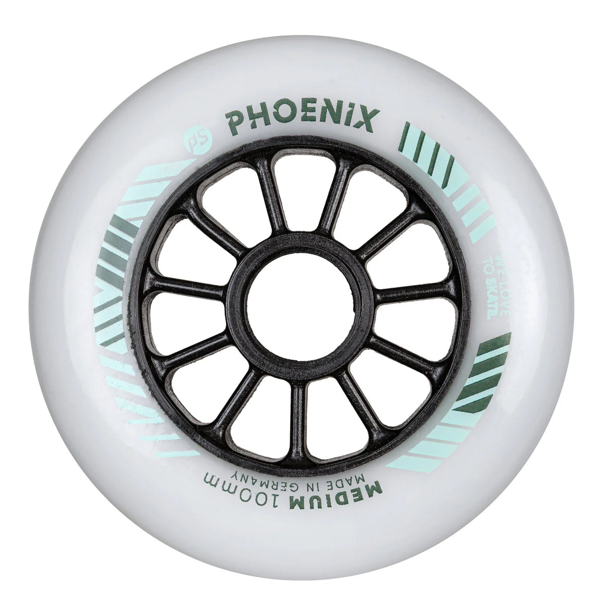 POWERSLIDE Phoenix 100mm DD Wheels | Medium & Hard | Made in Germany | Fitness & Speed Inline Rollen