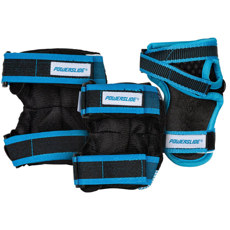 SKA906029 POWERSLIDE Kids Pro Boys Set | Schwarz Blau | Kinder Schützerset | Knie- Ellenbogen- und Handgelenkschoner Schoner Schützerset Gelenkschutz Schützer Schoner Inliner Schoner Inline Schützer protectors skate Skate Schützer Inliner Schützer Schutzausrüstung Fingerschutz Handschuhe inline skating inliner inlineksaten rollerbladen rollerskaten Inlineskates Rollerblades Fitness Skates Slalom Skates rollerblades rollerblading inline skating Lörrach Freiburg Basel Inliner Skateschule und Skateshop Weil am