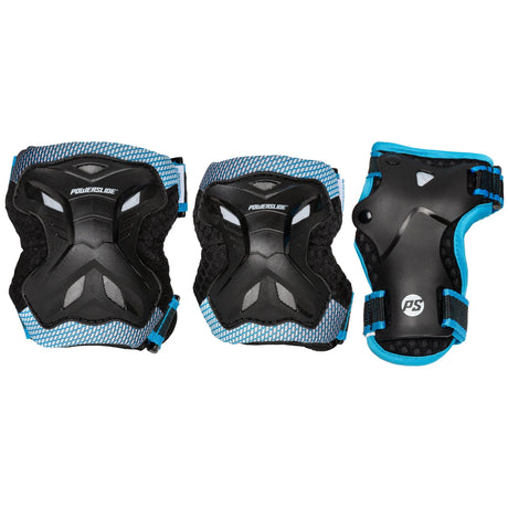 SKA906029 POWERSLIDE Kids Pro Boys Set | Schwarz Blau | Kinder Schützerset | Knie- Ellenbogen- und Handgelenkschoner Schoner Schützerset Gelenkschutz Schützer Schoner Inliner Schoner Inline Schützer protectors skate Skate Schützer Inliner Schützer Schutzausrüstung Fingerschutz Handschuhe inline skating inliner inlineksaten rollerbladen rollerskaten Inlineskates Rollerblades Fitness Skates Slalom Skates rollerblades rollerblading inline skating Lörrach Freiburg Basel Inliner Skateschule und Skateshop Weil am