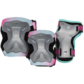 SKA906030 POWERSLIDE Kids Pro Girls Set | Grau Pink | Kinder Schützerset | Knie- Ellenbogen- und Handgelenkschoner Schoner Schützerset Gelenkschutz Schützer Schoner Inliner Schoner Inline Schützer protectors skate Skate Schützer Inliner Schützer Schutzausrüstung Fingerschutz Handschuhe inline skating inliner inlineksaten rollerbladen rollerskaten Inlineskates Rollerblades Fitness Skates Slalom Skates rollerblades rollerblading inline skating Lörrach Freiburg Basel Inliner Skateschule und Skateshop Weil am R