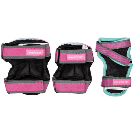 SKA906030 POWERSLIDE Kids Pro Girls Set | Grau Pink | Kinder Schützerset | Knie- Ellenbogen- und Handgelenkschoner Schoner Schützerset Gelenkschutz Schützer Schoner Inliner Schoner Inline Schützer protectors skate Skate Schützer Inliner Schützer Schutzausrüstung Fingerschutz Handschuhe inline skating inliner inlineksaten rollerbladen rollerskaten Inlineskates Rollerblades Fitness Skates Slalom Skates rollerblades rollerblading inline skating Lörrach Freiburg Basel Inliner Skateschule und Skateshop Weil am R