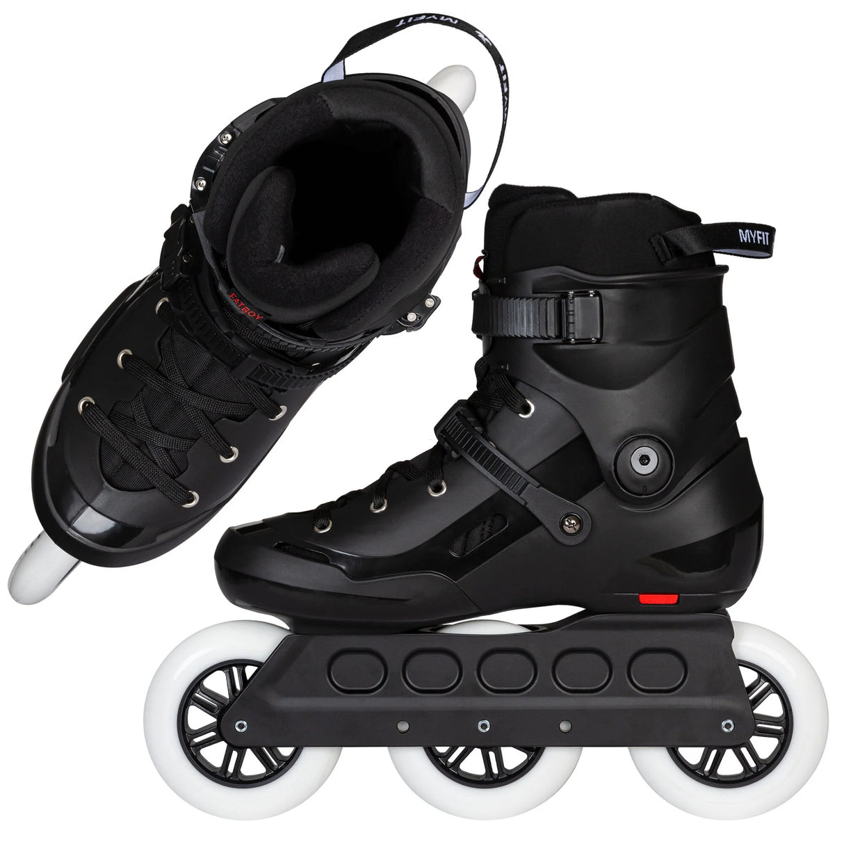 SKA908445 POWERSLIDE Storm Black | 88A SHR ABEC 9 | Schwarz | 165mm Dual Point Mounting | Urban Inlineskates