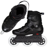 SKA908445 POWERSLIDE Storm Black | 88A SHR ABEC 9 | Schwarz | 165mm Dual Point Mounting | Urban Inlineskates