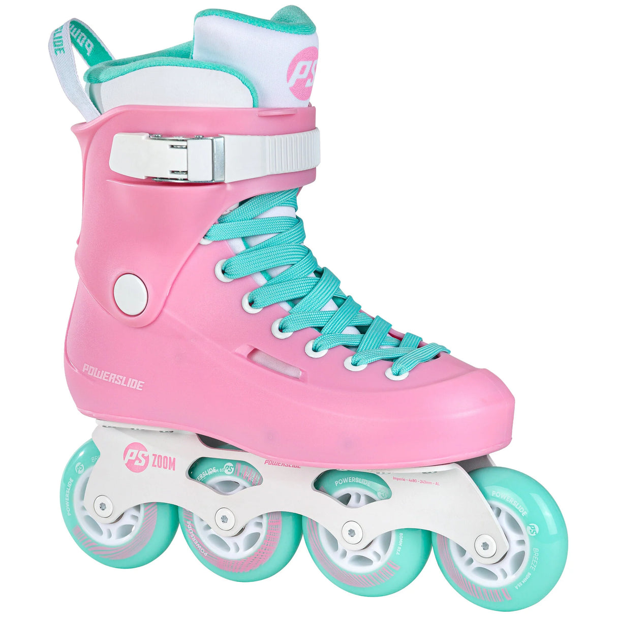 SKA908444 POWERSLIDE Zoom Cotton Candy 80 Teal Pink Nietbefestigung Urban Inlineskate Freestyle Skates Fitness Inlineskates Inlineskates Sport Inline Skates Rollerblades Urban Inline Skating Urban Inline Skating Freeskates Trainng Skates Strecken Skates Trinity Skates Einsteiger Beginner Inlineskates Inliner Fitness Inliner City Skates Fitness Inliner Sport Skates Sport Inliner Rollerblades Rollerblading Lörrach Freiburg Basel Inliner Skateschule und Skateshop Weil am Rhein SkaMiDan Deutschland Germany