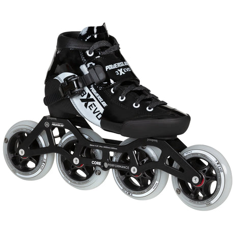 SKA904630 POWERSLIDE 3X adj. Evo Black & White | 165mm Dual Point Mounting | Größenverstellbar | Speed Inlineskates für Kinder | Inline Speed Skating | Inlineskates Trinity X Freestyle Inlineskates Inlineskates Weiß Lila Freestyle Inline Skating Slalom Skating Slalom Schiene Best Freestyle Skate Slalom Skate Powerslide Hardcore Evo Pro 90 2021 Slalom Frame Freestyle Frame Schienen Frames Speed Inline Skating Urban Inlineskates Trinity Trinity X Powerslide Trinity Schienen Trinity Frames Urban Inline Skating