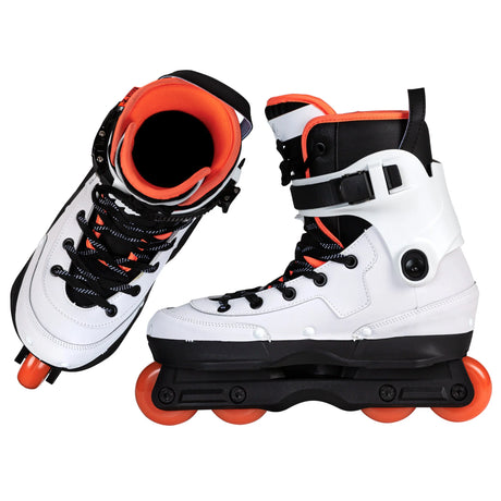 SKA710234 USD Aeon Richie Eisler 60 | White Orange | Unibody | Aggressive Inlineskates | Unibody replacements replacement axle spare parts Ersatzteile Achsen Ersatzachsen für Inlineskates Rollerblades inline skating Freestyle Powerslide Tau Inlineskates Rollerblades Powerslide Skates Powerslide Hardcore Evo Inliner Skateschule und Skateshop Weil am Rhein SkaMiDan Deutschland Germany Lörrach Freiburg Basel