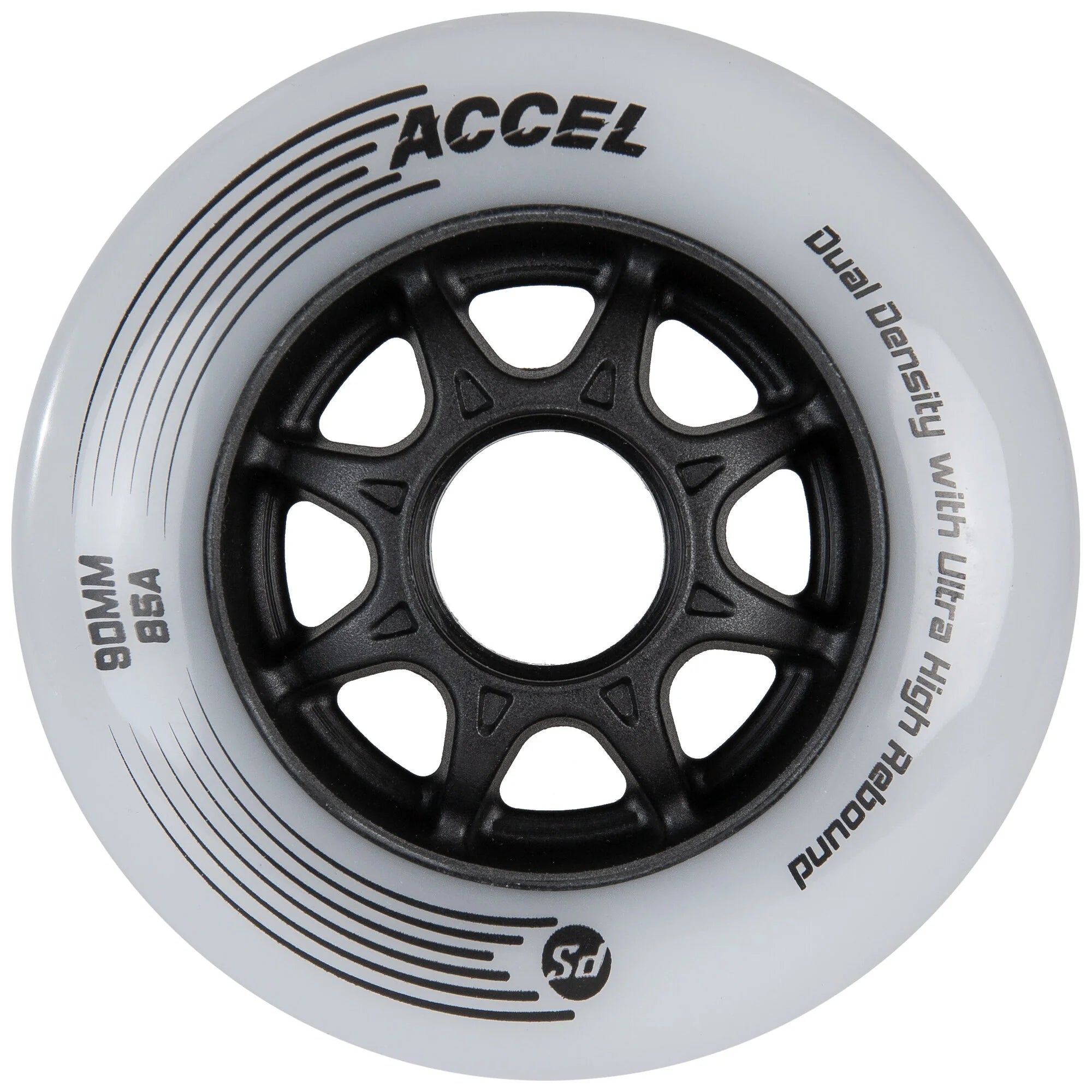 POWERSLIDE Accel Wheels 90mm 85A Milchgrau – SkaMiDan