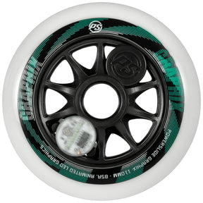 SKA905344 POWERSLIDE Graphix LED Weels White 110mm 86A Inliner Skateschule und Skateshop Weil am Rhein SkaMiDan