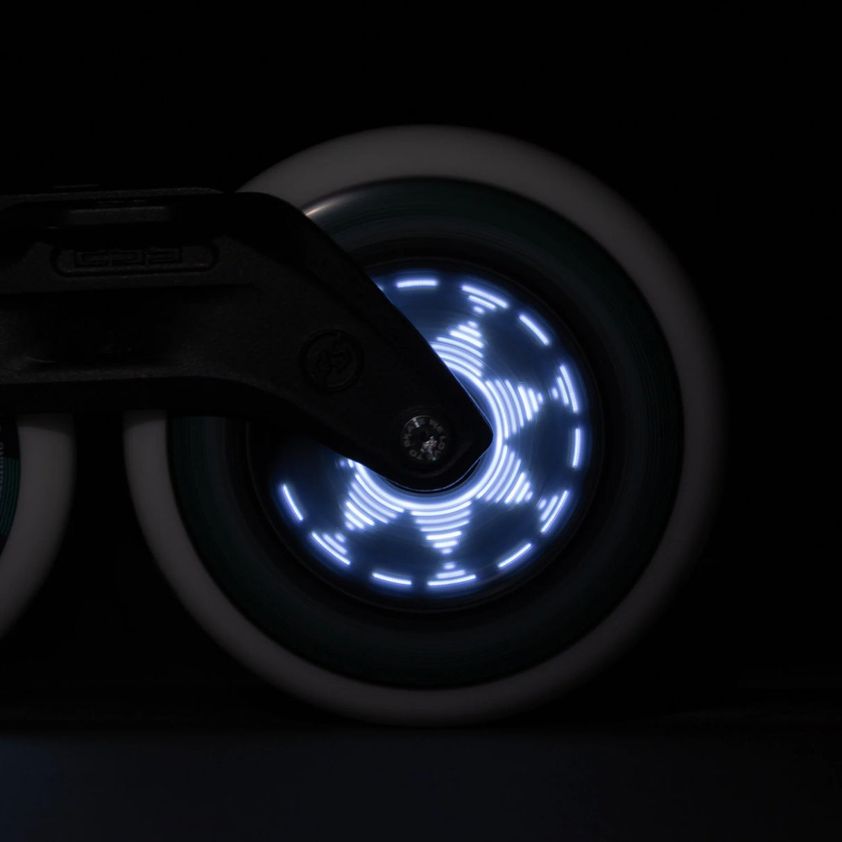 SKA905361 POWERSLIDE Graphix LED Weels White 125mm 86A Inliner Skateschule und Skateshop Weil am Rhein SkaMiDan