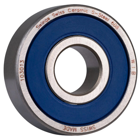 SWINGS Ceramic S-Steel 7 Balls Kugellager | Hochwertige Keramiklager, die schnellsten der Welt (Stand 2024) | 16-Pack | Typ 608