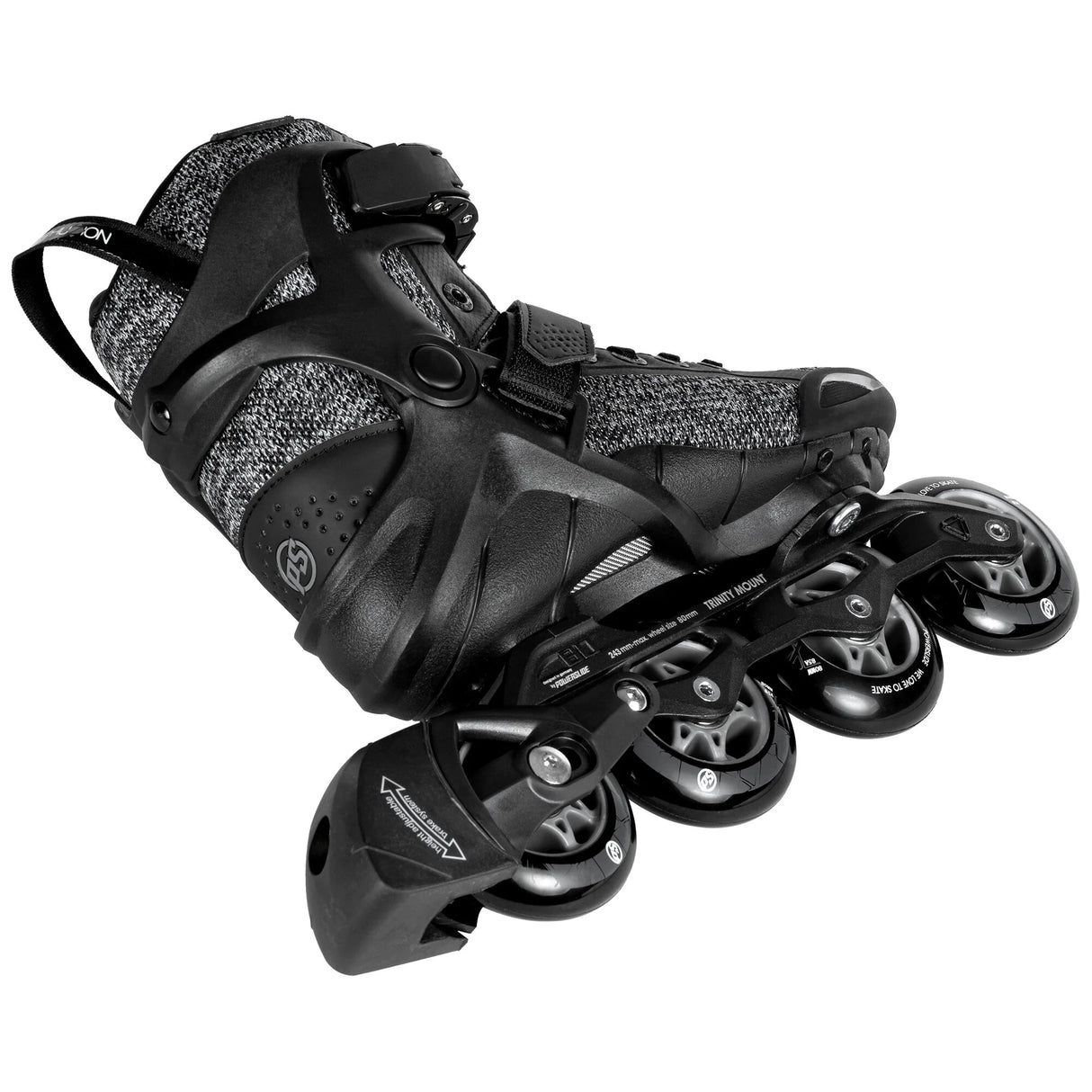 SKA901975 POWERSLIDE Phuzion Radon 80 Black White | Trinity X | Fitness Inlineskates Trinity Mounting Fitness Inline Skating Inlineskates Inline Skating Rollerblading Inline Inliner Skates Inlineskates Rollerblades Blades Freizeitskates Casual Skates Skatelife Skateshop und Skateschule Weil am Rhein SkaMiDan