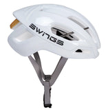 SWINGS Omen Racing Helmet – White | Lightweight & Size Adjustable – Speed Skating | Cycling, Racing & Fitness Skate Helmet
