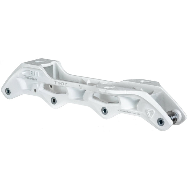 SKA520046 POWERSLIDE Trinity Elite Casted AL 4x80mm 243mm White Urban Inline Skating Schienen Frames Speed Inline Skating Urban Inlineskates Trinity Trinity X Powerslide Trinity Schienen Trinity Frames Urban Inline Skating Urban Inline Skating Freeskates City Skates Fitness Inliner Sport Skates Sport Inliner Rollerblades Rollerblading Lörrach Freiburg Basel Inliner Skateschule und Skateshop Weil am Rhein SkaMiDan Deutschland Germany