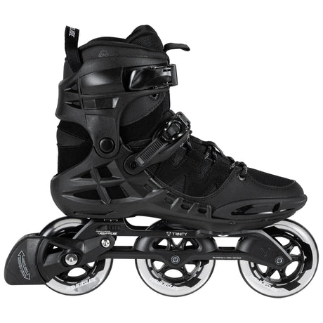 SKA940667 POWERSLIDE Phuzion Argon Black 100 | Trinity X | Fitness Inlineskates Fitness Inline Skating Rollerblading Freizeitskates Freizeit Skating Inlinerfahren Inliner laufen Skating Rollerblades Inline Skateschule und Skateshop SkaMiDan Weil am Rhein Deutschland Germany