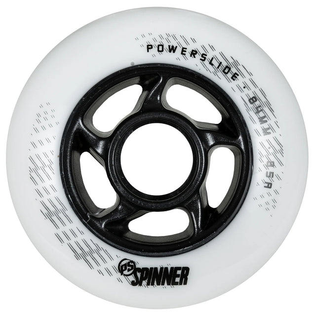SKA905324 POWERSLIDE Spinner Wheels 84mm 85A White Inliner Rollen Inlineskates Reifen Inliner Skateschule und Skateshop Weil am Rhein SkaMiDan