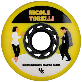 SKA406290 UNDERCOVER Nicola Torelli Movie Wheels 80mm 86A Yellow | 4-Pack | Urban Inline Rollen Inline Rollen Urban Inline Rollen Edition Urban Inline Rollen Aggressive Inline Rollen Urban Inline Rollen Fitness Inline Rollen für Inliner Stuntrollen Rollerblades Rollerblading Aggressive Inline Skating Aggressive Inline Skating Rollerblading Blading Inline Skating Inliner Skateschule und Skateshop Weil am Rhein SkaMiDan Lörrach Freiburg Basel Deutschland Germany