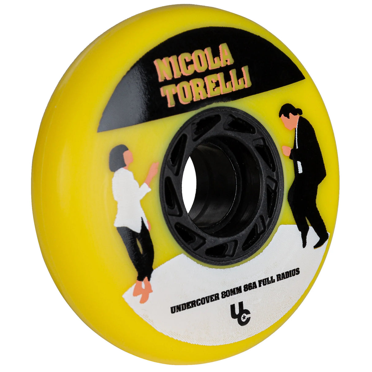 SKA406290 UNDERCOVER Nicola Torelli Movie Wheels 80mm 86A Yellow | 4-Pack | Urban Inline Rollen Inline Rollen Urban Inline Rollen Edition Urban Inline Rollen Aggressive Inline Rollen Urban Inline Rollen Fitness Inline Rollen für Inliner Stuntrollen Rollerblades Rollerblading Aggressive Inline Skating Aggressive Inline Skating Rollerblading Blading Inline Skating Inliner Skateschule und Skateshop Weil am Rhein SkaMiDan Lörrach Freiburg Basel Deutschland Germany