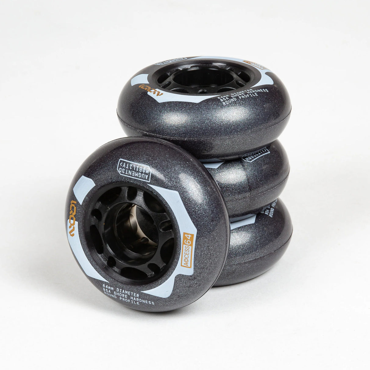SKA30364 IQON Access 64 Natural | 64mm 85A | Dark Grey | 4-Pack | Aggressive Inline Rollen Urban Inline Rollen Offroad Inlineskates Trinity X Offroad Inline Skating Off-road inline skates offroad inliner SUV skates SUV Rollerblades SUV Inlnineskates SUV Air Wheels Air Rims Air Tire Off-Road Skating SUV Skating Off road inline skating off road blading Urban Inlineskate Fitness Inlineskates Inlineskates Sport Inline Skates Rollerblades Urban Inline Skating Urban Inline Skating Freeskates Trainng Skates Streck