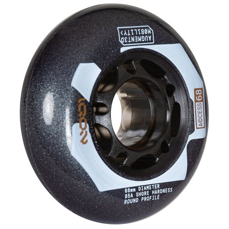 SKA30368 IQON Access 68 Dark Grey Wheels | 68mm 85A | Dunkelgrau | 4-Pack | Aggressive Inline Rollen| 4-Pack | Aggressive Inline Rollen Inline Rollen Urban Inline Rollen Edition Urban Inline Rollen Aggressive Inline Rollen Urban Inline Rollen Fitness Inline Rollen für Inliner Stuntrollen Rollerblades Rollerblading Aggressive Inline Skating Aggressive Inline Skating Rollerblading Blading Inline Skating Inliner Skateschule und Skateshop Weil am Rhein SkaMiDan Lörrach Freiburg Basel Deutschland Germany