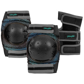 SKA880332 PLAYLIFE Joker Blue Glow Kids Tri-Pack Schoner Schützerset Gelenkschutz Schützer Schoner Inliner Schoner Inline Schützer protectors skate Skate Schützer Inliner Schützer Schutzausrüstung Fingerschutz Handschuhe inline skating inliner inlineksaten rollerbladen rollerskaten Inlineskates Rollerblades Fitness Skates Slalom Skates rollerblades rollerblading inline skating Lörrach Freiburg Basel Inliner Skateschule und Skateshop Weil am Rhein SkaMiDan