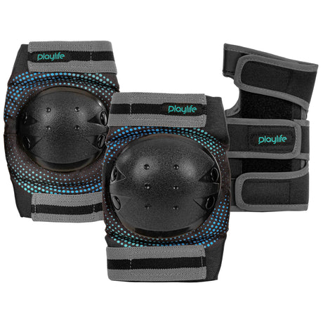 SKA880332 PLAYLIFE Joker Blue Glow Kids Tri-Pack Schoner Schützerset Gelenkschutz Schützer Schoner Inliner Schoner Inline Schützer protectors skate Skate Schützer Inliner Schützer Schutzausrüstung Fingerschutz Handschuhe inline skating inliner inlineksaten rollerbladen rollerskaten Inlineskates Rollerblades Fitness Skates Slalom Skates rollerblades rollerblading inline skating Lörrach Freiburg Basel Inliner Skateschule und Skateshop Weil am Rhein SkaMiDan