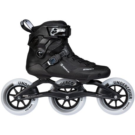 SKA904608 POWERSLIDE Stream Carbon 125 318mm | Schwarz | Trinity X Mounting | Speed Inlineskates | Speed & Marathon Inlineskates