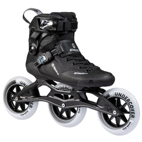 SKA904608 POWERSLIDE Stream Carbon 125 318mm | Schwarz | Trinity X Mounting | Speed Inlineskates | Speed & Marathon Inlineskates
