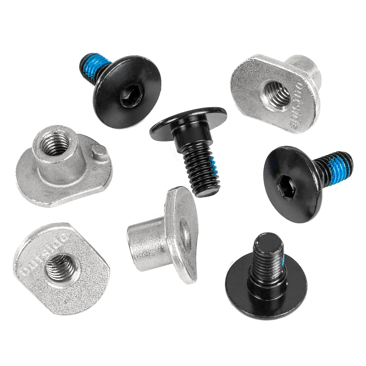 SKA710180 USD Aeon Cuff Screw Set Black | Generation II | Für rockerbare Aeon und Swell Cuffs | 4-Pack | 1-Set USD Aeon Skates Replacements Spare Parts Screws Schrauben Schnallen Inliner Schnallen Buckles Next Schnalle Zoom Schnalle Kaze Schnalle Swell Schnalle Inliner Skateschule und Skateshop Weil am Rhein SkaMiDan Deutschland Germany Lörrach Freiburg Basel