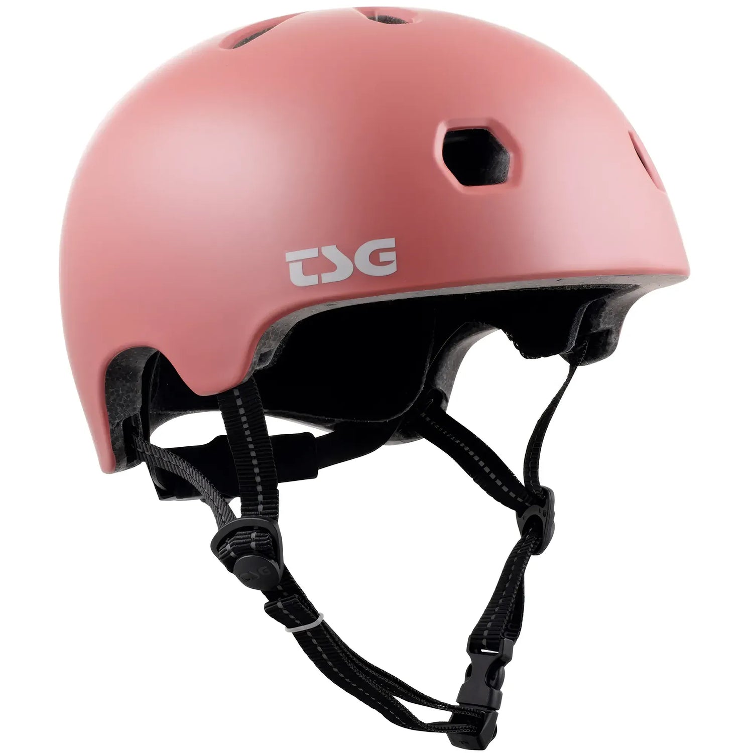 TSG Meta Solid Color – Satin Redwood – 52–60 cm – Size-Adjustable Skate Helmet