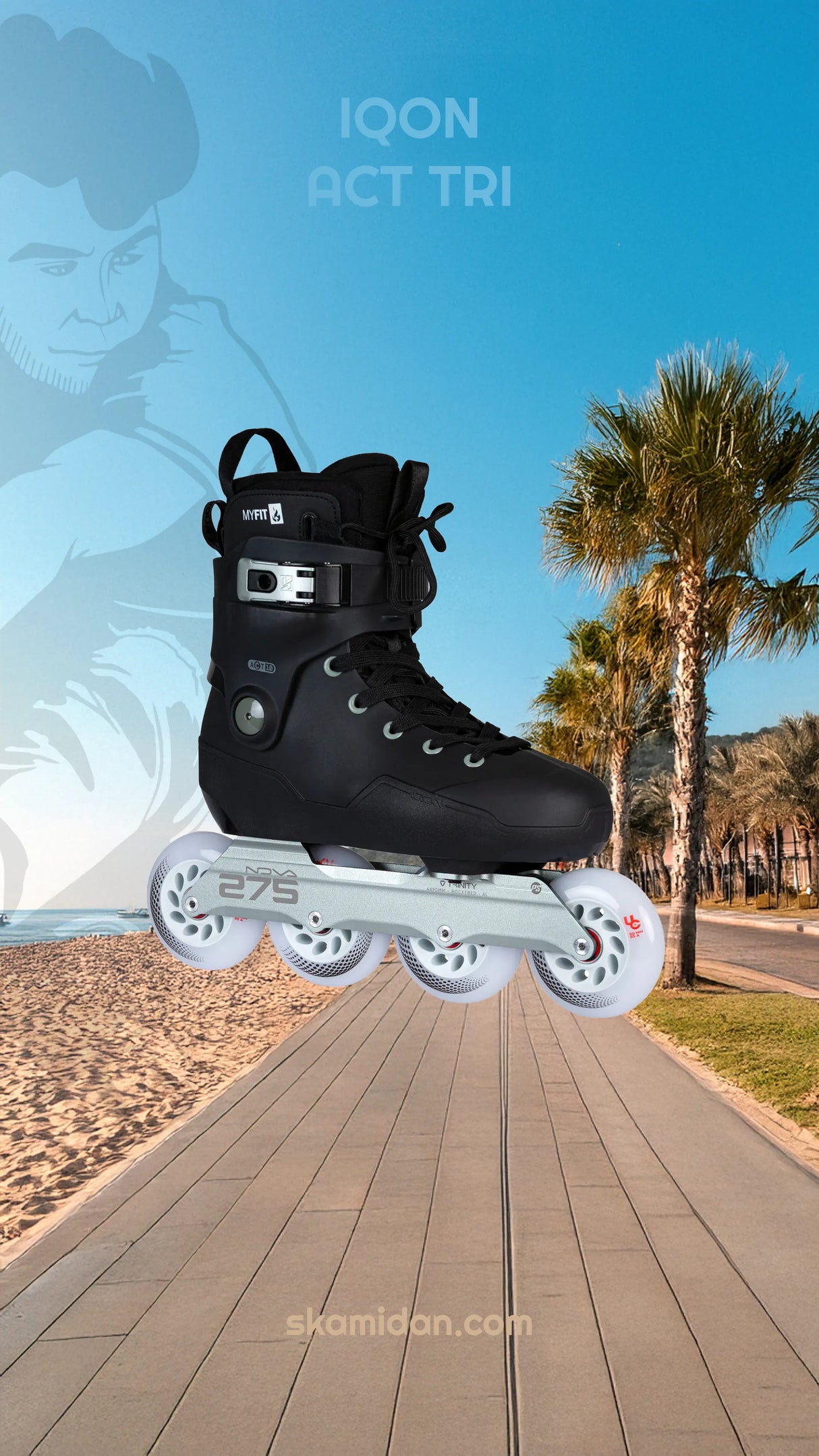 SKA10109 IQON ACT TRI Team Urban Inlineskates | Black | 4x 90mm | UFS + Trinity + 165mm Dual Point Mounting Aggressive Inlineskates Stunt Skates Rollerblades aggressive frames kizer Aggressive Skates Stunt Skates Rollerblading Aggressive Inline Disroyal Icon Iqon Mesmer Best Aggressive Skates 2021 Top Stunt Skates USD Aeon Skates USD Aeon 60 Inliner Sport Skates Sport Inliner Rollerblades Rollerblading Lörrach Freiburg Basel Inliner Skateschule und Skateshop Weil am Rhein SkaMiDan Deutschland Germany