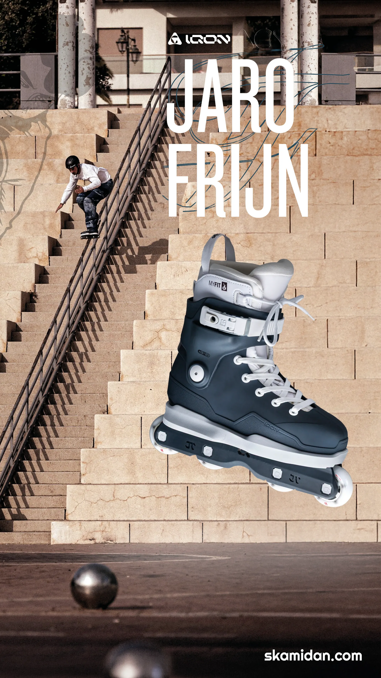 SKA10111 IQON ACT AG Jaro Frijn Pro 60mm 88A – Dunkelblau-Weiß | Flat Setup & Rockerbar | UFS+ Mounting | Aggressive Inlineskates Aggressive Skates Stunt Skates Disroyal Icon Iqon Mesmer Rollerblading Aggressive Inline Best Aggressive Skates 2021 Top Stunt Skates USD Aeon Skates USD Aeon 60 Inliner Rollerblading Blading Inline skate school rollerblading inlne skating school and skate shop Weil am Rhein SkaMiDan Lörrach Freiburg Basel Deutschland Germany