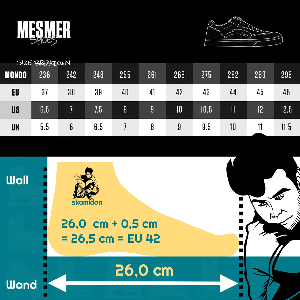 SKA10824 MESMER Lurk Shoe Contrast | Kontrastreiche, schwarz-beige Sneaker für den Alltag | Mesmer Schuhe Sneaker Streetwar Lurks Skateschuhe Shoes Skate Shoes Skater Schuhe Boots Skateschule und Skateshop Weil am Rhein SkaMiDan Lörrach Freiburg Basel Deutschland Germany