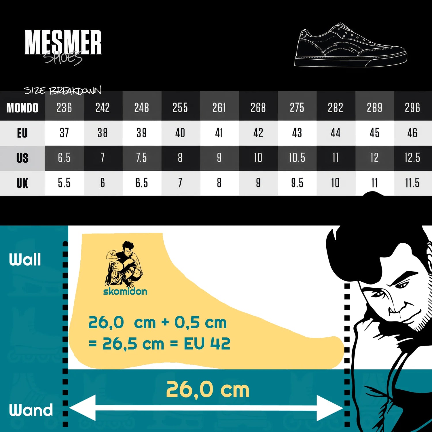 SKA10824 MESMER Lurk Shoe Contrast | Kontrastreiche, schwarz-beige Sneaker für den Alltag | Mesmer Schuhe Sneaker Streetwar Lurks Skateschuhe Shoes Skate Shoes Skater Schuhe Boots Skateschule und Skateshop Weil am Rhein SkaMiDan Lörrach Freiburg Basel Deutschland Germany