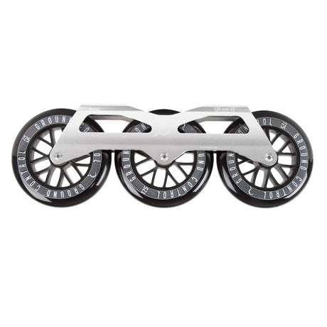 SKA12223/silver/Complete/255 Ground Control GC TriSkate V2 125mm 85A Complete Frames | 3x 125mm Komplettpaket | UFS Mounting | Urban Inline Rahmen | Fitness & Urban Inline Skating Inline Skating | Urban Inline Skating Frames Rahmen für inline Skates Frames for inline Skating Urban Inline Skating Frames Inliner Rahmen für das urbane Gelände Lörrach Freiburg Basel Inliner Skateschule und Skateshop Weil am Rhein SkaMiDan Deutschland Germany
