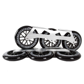 SKA12223/silver/Complete/255 Ground Control GC TriSkate V2 125mm 85A Complete Frames | 3x 125mm Komplettpaket | UFS Mounting | Urban Inline Rahmen | Fitness & Urban Inline Skating Inline Skating | Urban Inline Skating Frames Rahmen für inline Skates Frames for inline Skating Urban Inline Skating Frames Inliner Rahmen für das urbane Gelände Lörrach Freiburg Basel Inliner Skateschule und Skateshop Weil am Rhein SkaMiDan Deutschland Germany
