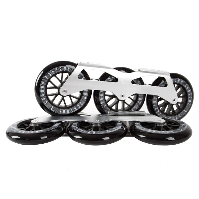 SKA12223/silver/Complete/255 Ground Control GC TriSkate V2 125mm 85A Complete Frames | 3x 125mm Komplettpaket | UFS Mounting | Urban Inline Rahmen | Fitness & Urban Inline Skating Inline Skating | Urban Inline Skating Frames Rahmen für inline Skates Frames for inline Skating Urban Inline Skating Frames Inliner Rahmen für das urbane Gelände Lörrach Freiburg Basel Inliner Skateschule und Skateshop Weil am Rhein SkaMiDan Deutschland Germany
