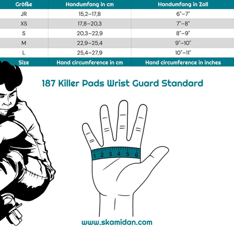 SKA187-PWR-0003 187 KILLER PADS Wrist Guard Standard Handgelenkschützer | Handgelenkschoner | City Wrist Brace Handgelenkschoner | Pro Handgelenkschützer | Schienbeinschoner Socken | Polster Hose | Protektoren Helm Protector Helmet Skater Schutzausrüstung Skate Protective equipment Handgelenkschoner Knieschützer Ellenbogen Polster Schienguards Schienbeinschoner | Lörrach Freiburg Basel Inliner Skateschule und Skateshop Weil am Rhein SkaMiDan Deutschland Germany
