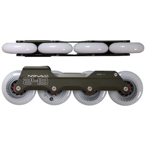 SKA2438880 POWERSLIDE Nova Frame 4x80mm 243mm + Spinner Wheels 4×80mm 88a | Dunkelgrau | Urban Inline Skating Inline Skating Rollerblading Inlineskaterollen Skating Wheels for Rollerblader  Rollen für Inlineskater Lörrach Freiburg Basel Inliner Richtige Größe right Size for Rollerblades Langhaltende Inlineskaterollen Longlasting Wheels for Rollerblading Skateschule und Skateshop Weil am Rhein SkaMiDan Deutschland Germany
