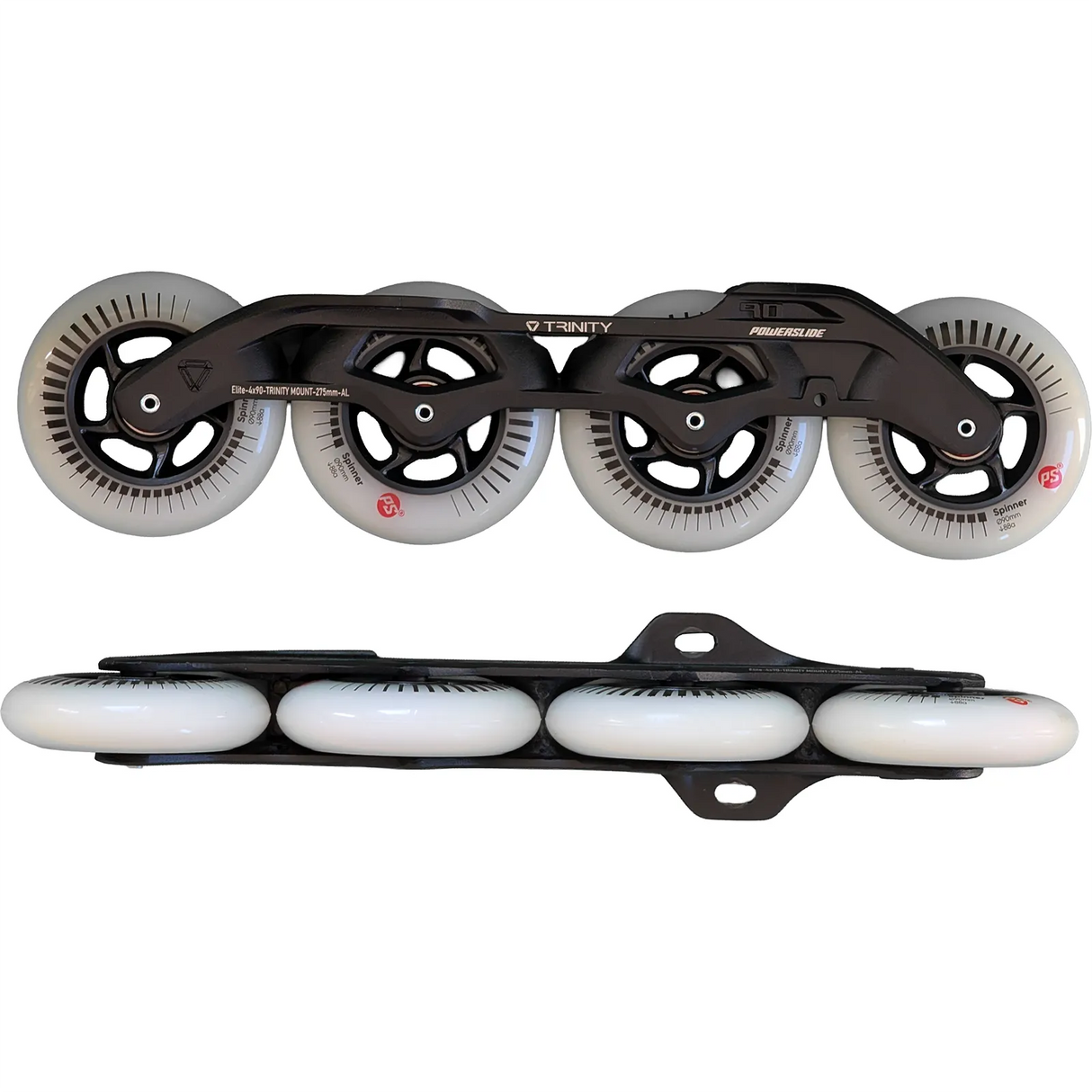 SKA27588 POWERSLIDE Trinity Elite Casted AL RTR – Spinner 4× 90 mm 275mm – Wicked ABEC 9 | Trinity Mounting | Fitness & Urban Inline Skating Rahmen für inline Skates Frames for inline Skating Urban Inline Skating Frames Inliner Rahmen für das urbane Gelände Lörrach Freiburg Basel Inliner Skateschule und Skateshop Weil am Rhein SkaMiDan Deutschland Germany
