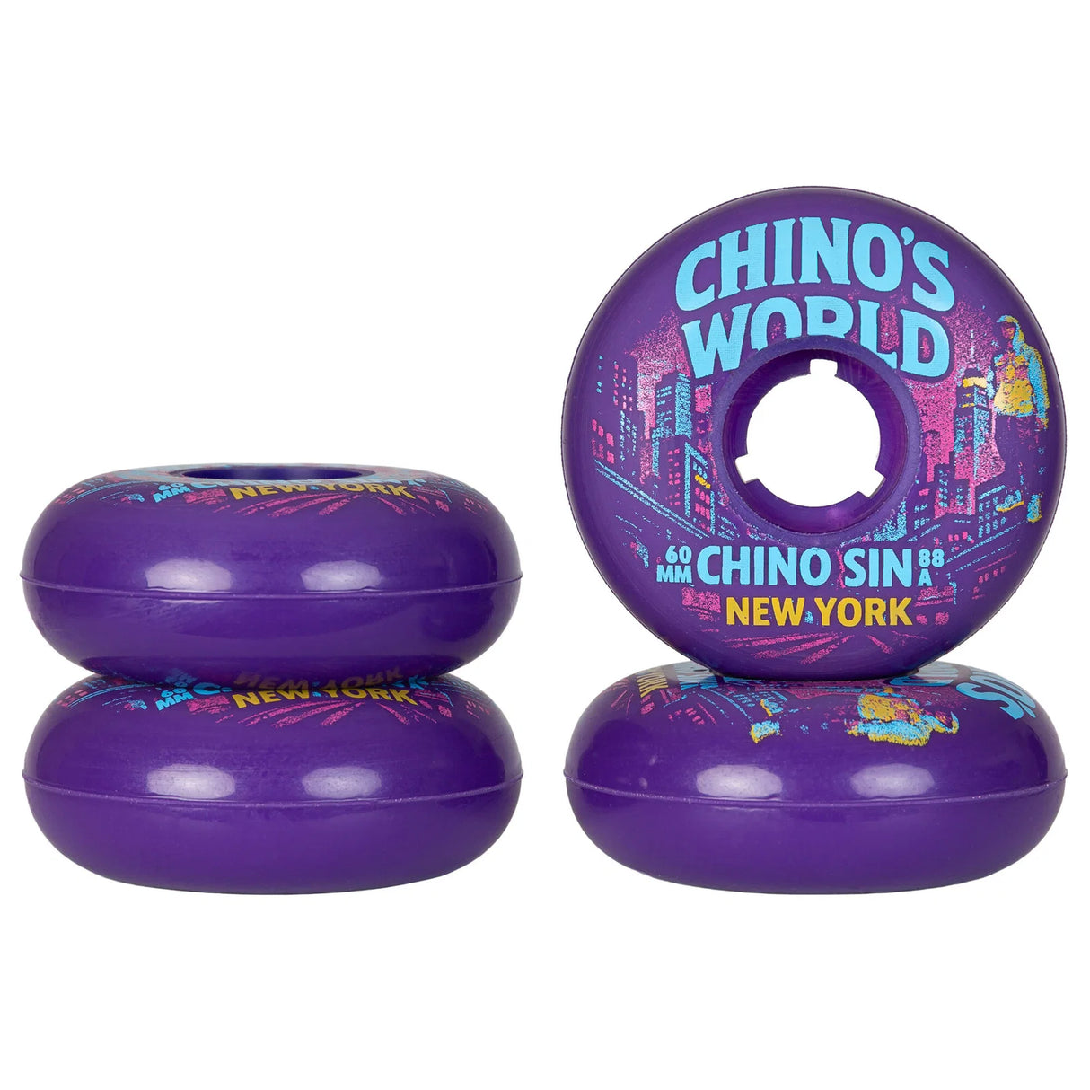 SKA30019/4-Pack GAWDS Chino Sin Pro 60 Wheels – Lila | 60mm 88A Rund | Aggressive Inline Rollen | Leuchtrollen | Lifestyle, Jam & Park Roller Skating | Leuchtrollen für das Inline Skating Inline Skating Rollerblading Inlineskaterollen Skating Wheels for Rollerblader  Rollen für Inlineskater Lörrach Freiburg Basel Inliner Richtige Größe right Size for Rollerblades Langhaltende Inlineskaterollen Longlasting Wheels for Rollerblading Skateschule und Skateshop Weil am Rhein SkaMiDan Deutschland Germany
