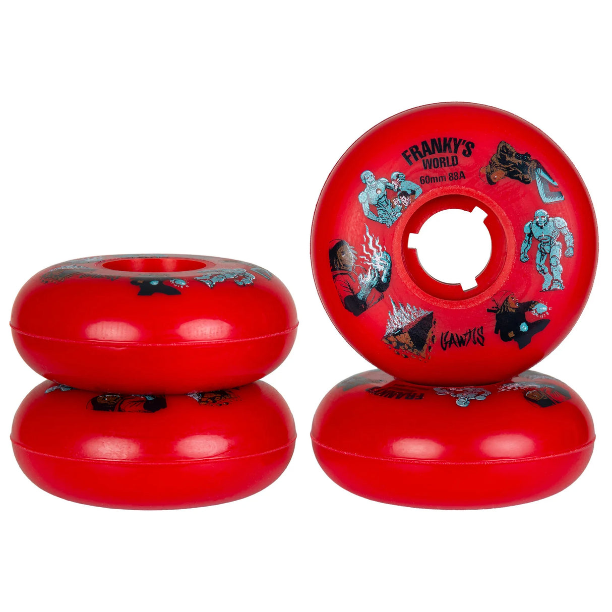SKA30020/4-Pack GAWDS Franky Morales Pro 60 Wheels – Rot | 60mm 88A Rund | Aggressive Inline Rollen Leuchtrollen für das Inline Skating Inline Skating Rollerblading Inlineskaterollen Skating Wheels for Rollerblader  Rollen für Inlineskater Lörrach Freiburg Basel Inliner Richtige Größe right Size for Rollerblades Langhaltende Inlineskaterollen Longlasting Wheels for Rollerblading Skateschule und Skateshop Weil am Rhein SkaMiDan Deutschland Germany
