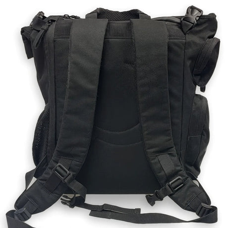 SKA40-BPG GROUND CONTROL GC Rolltop Backpack – Schwarz | Skaterucksack mit Halterungen für Inlineskates – Optimal für Aggressive Skates | Inline Skating Fitness Inline Skating Urban Inline Skating | Aggressive inline Skating | Lörrach Freiburg Basel Inliner Skateschule und Skateshop Weil am Rhein SkaMiDan Deutschland Germany

