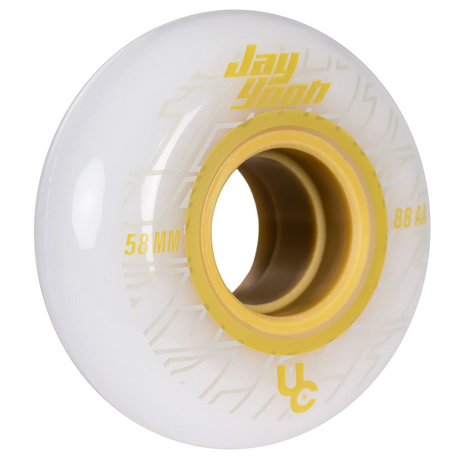 SKA406366 UNDERCOVER Jay Yoon Pro Wheels – 58mm 92A & 88A – Weiß-Gold | Undercover Rollen | Aggressive Inline Rollen Aggressive Wheels Inline Rollen Aggressive Inline Rollen Stuntrollen Rollerblades Rollerblading Aggressive Inline Skating Blading Inliner Skateschule Skateshop Weil am Rhein SkaMiDan Lörrach Freiburg Basel Deutschland Germany