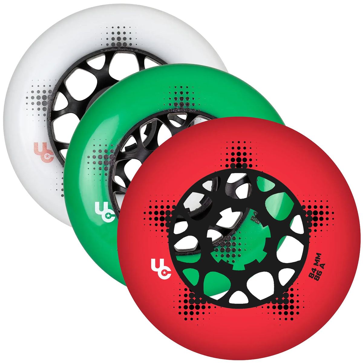 SKA406417 UNDERCOVER Team Pro 84mm 88A Wheels – verschiedene Farben | Made in Germany | Performance Fitness & Urban Inline Rollen Grüne Rollen Green wheels Räder Inliner Freeride Wheels Rollerblading Downhill Inline Skating Skateschule Skateshop Weil am Rhein SkaMiDan Lörrach Freiburg Basel Deutschland Germany